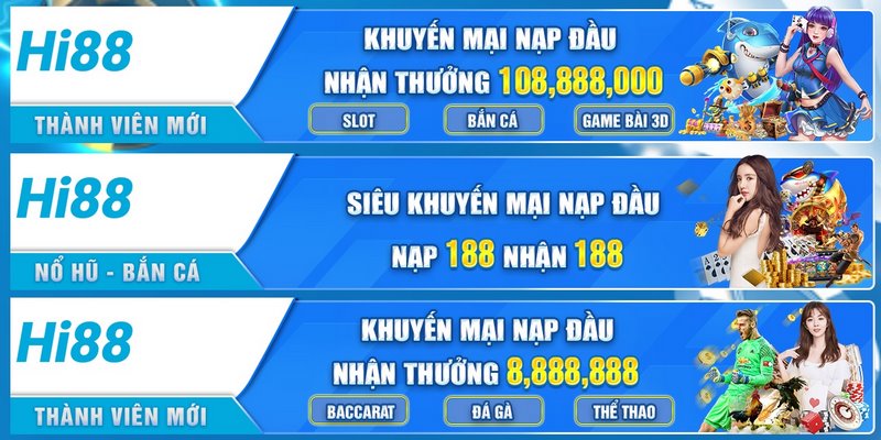 Chương trình khuyến mãi hấp dẫn game slot tại Hi88 không nên bỏ qua